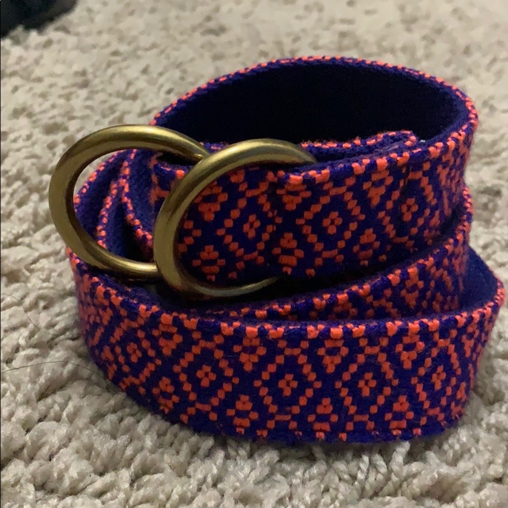 Navy Blue and Apricot Women’s Belt